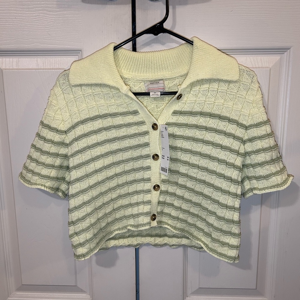 Kimchi Blue Oliver Button-Down Polo Sweater | New with tags
